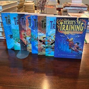 Set of eight Heroes in Training paperback books